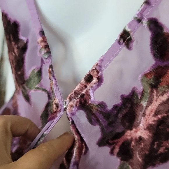 Free People Tied to you mesh velvet top - Picture 4 of 8